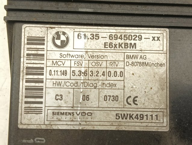 BMW 61356945029 Блок комфорта в наличии Каменское