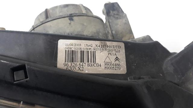 6205X2 PEUGEOT Правая фара купить в Житомир