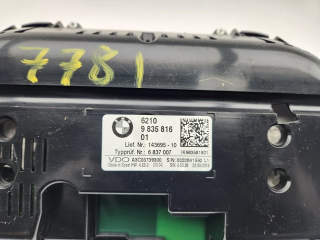 BMW 62109835816 Приборная доска (щиток приборов) в наличии Житомир
