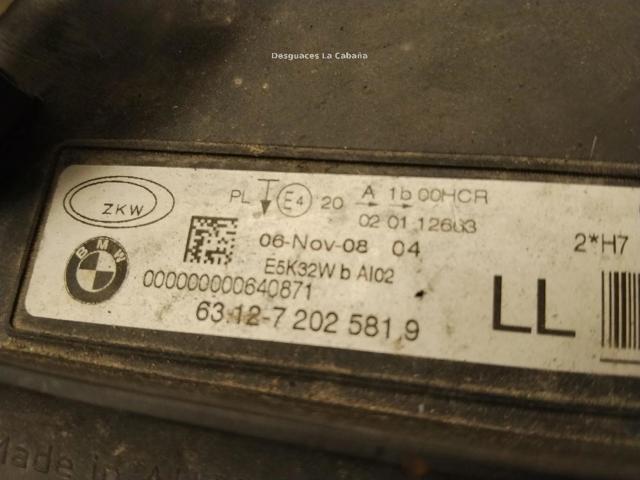 63117202573 BMW Фара левая купить в Запорожье