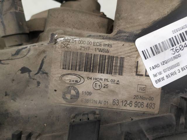BMW 63126906493 Фара левая в наличии Запорожье
