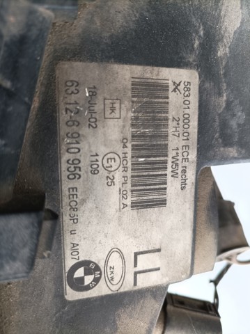 BMW 63126910956 Правая фара в наличии Каменское