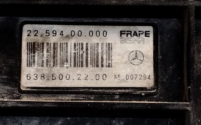 MERCEDES 6385000693 Диффузор радиатора охлаждения, в сборе с мотором и крыльчаткой в наличии Львов