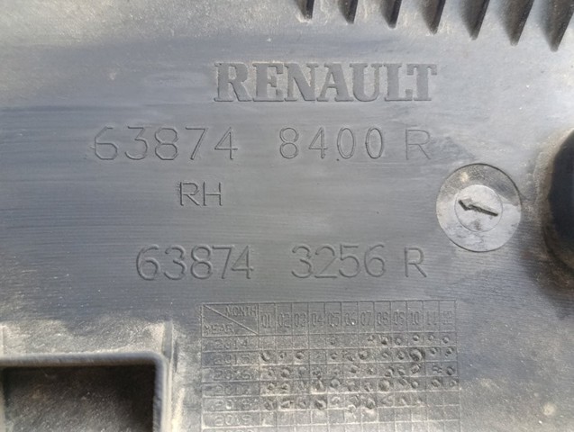 RENAULT 638748400R Расширитель (накладка) арки заднего крыла левый в наличии Ровно