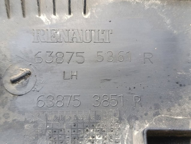 RENAULT 638755361R Расширитель (накладка) арки заднего крыла левый в наличии Винница