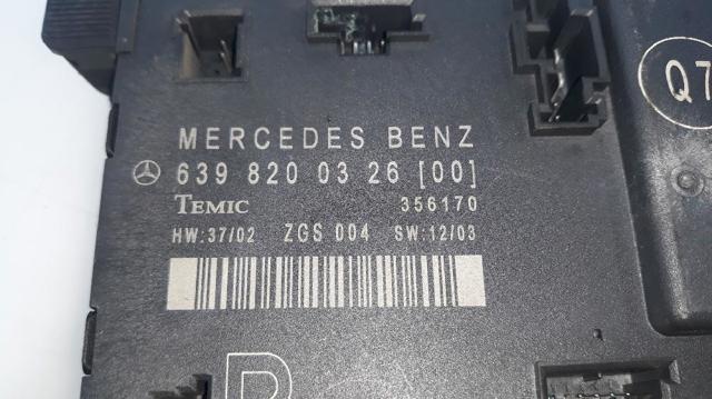 MERCEDES 6398200326 Блок комфорта передней двери в наличии Днепр
