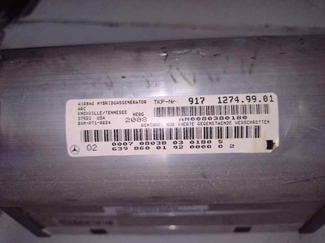 6398600102 MERCEDES Подушка безопасности пассажира купить в Запорожье