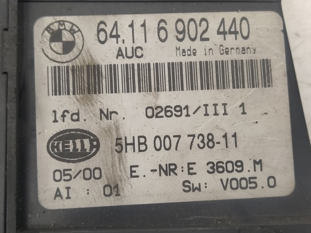 BMW 64116902440 Блок управления кондиционером в наличии Полтава