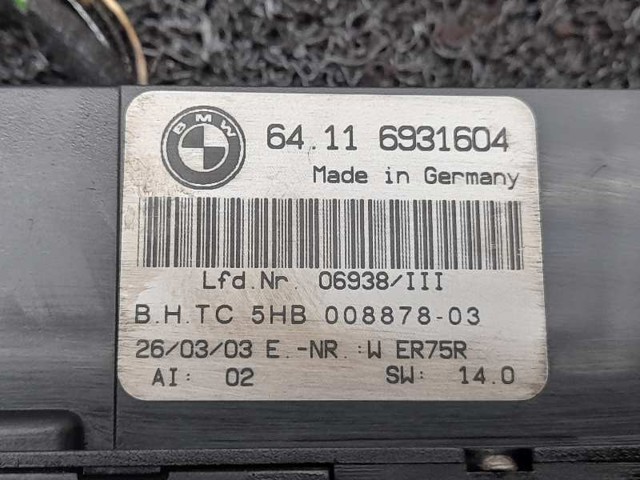 64116931604 BMW Блок управления кондиционером купить в Одесса