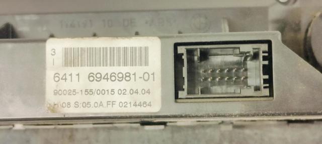 BMW 64116946981 Блок управления режимами отопления/кондиционирования в наличии Тернополь