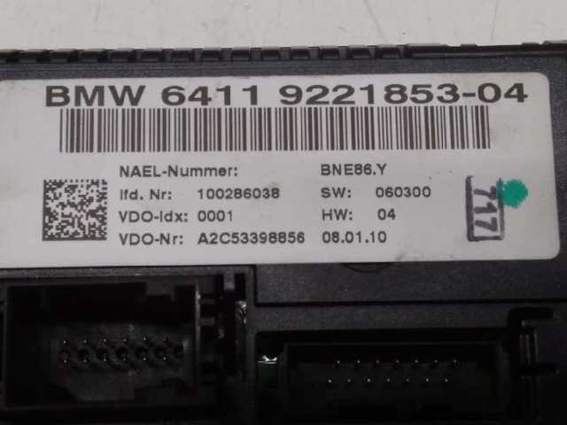 64119221853 BMW Блок управления режимами отопления/кондиционирования купить в Одесса
