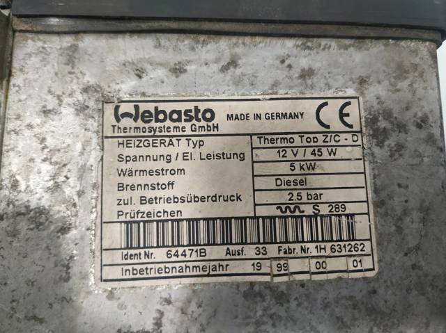 BMW 64128383759 Отопитель автономный в наличии Одесса