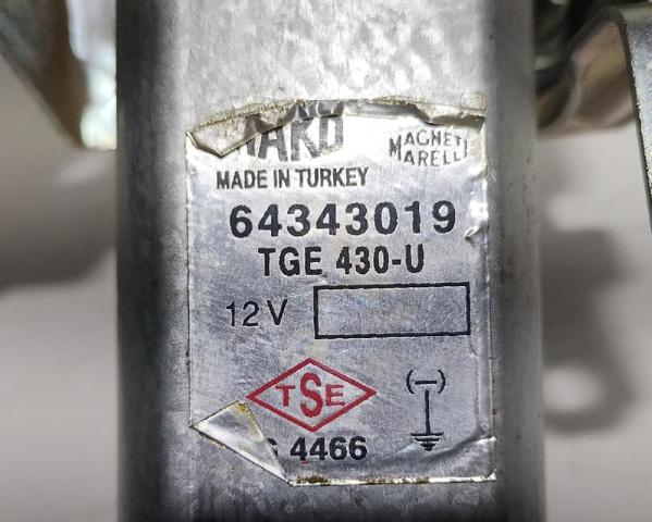 Motor de limpador pára-brisas de vidro traseiro 64343019 FIAT