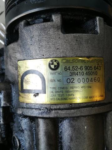 Compressor de ar condicionado para BMW Série 3 compacto (E46) 320td 64526905643