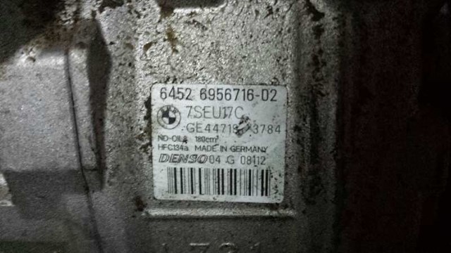 Compressor de ar condicionado para BMW 1 (F20) (2011-2015) 120 d m47t2 64526956716