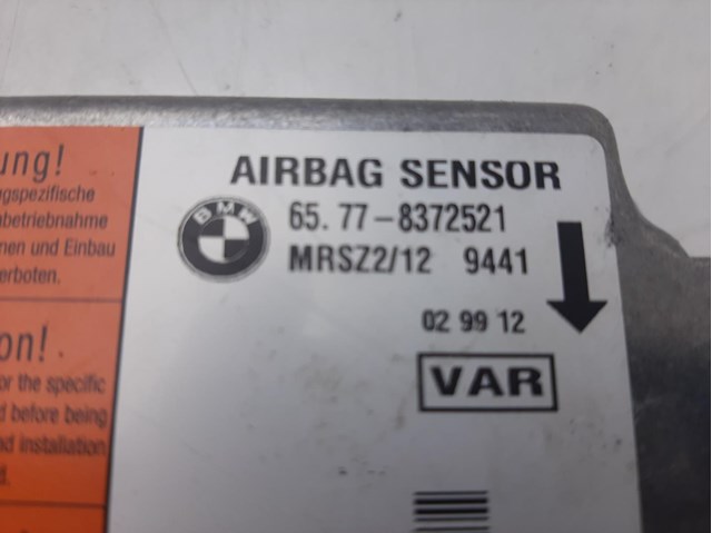 Unidade de controle de airbag para bmw 3 320 i 20-6s-4g 65778372521