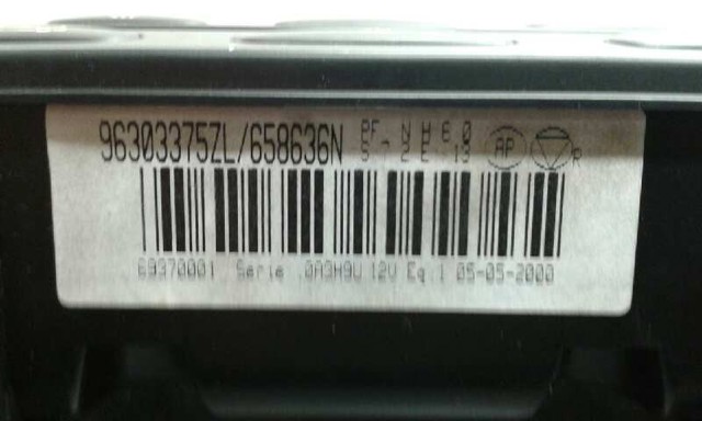 Unidade de controlo dos modos de aquecimento/condicionamento Peugeot 406 8B