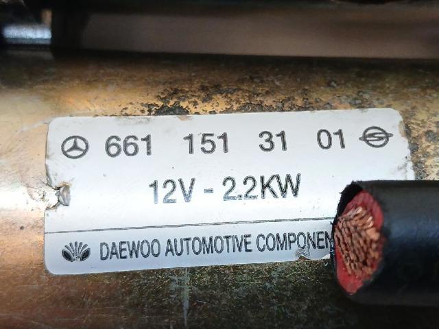 6611513101 SSANG YONG Стартер купить в Сумы