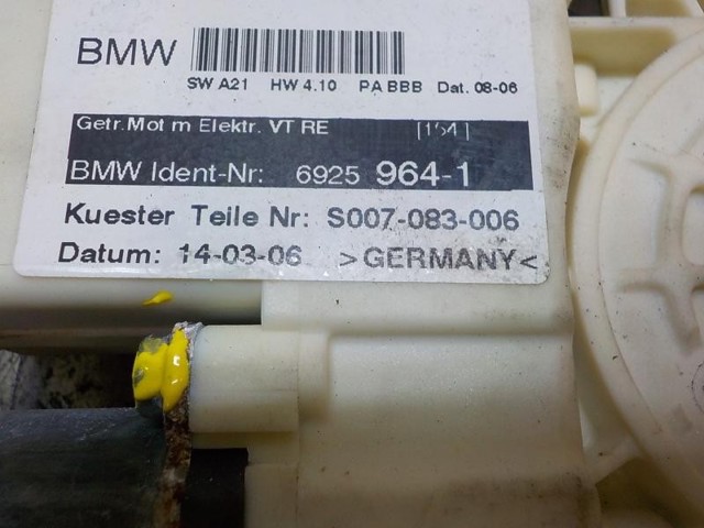 67626925964 BMW Мотор стеклоподъемника двери передней правой купить в Ужгород
