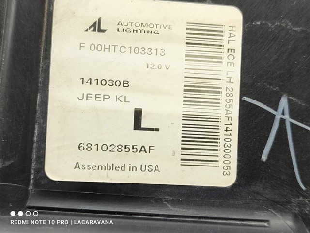 68102855AF Левая фара купить Ровно