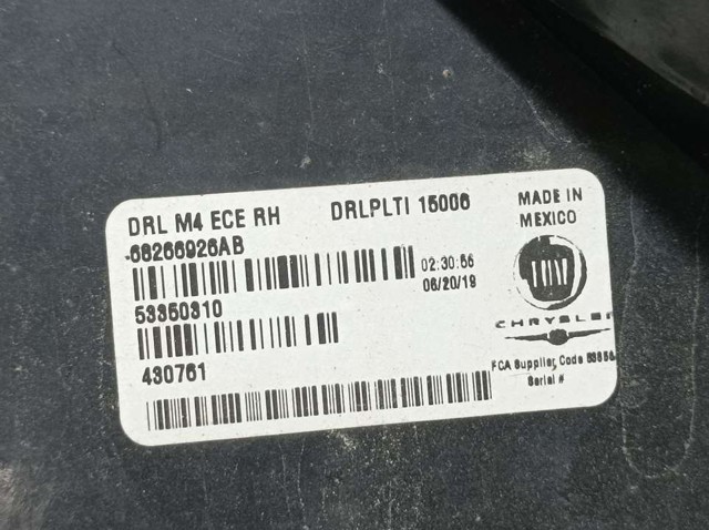 CHRYSLER 68266926AB Фара дневного света правая в наличии Сумы