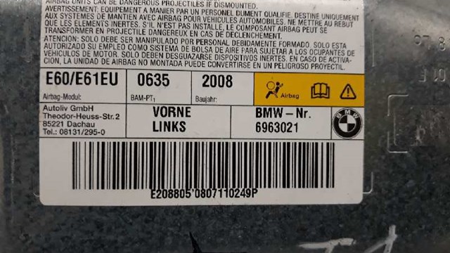 6963021 Подушка безопасности (AIRBAG) двери передней левой купить Винница