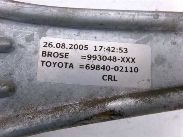 6984002110 TOYOTA Механизм стеклоподъемника двери задней левой купить в Николаев