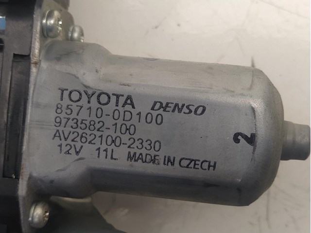 Motor do vidro traseiro esquerdo para Toyota Auris 1.4 d-4d (nde150_) 1º 6984002240
