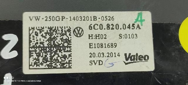 Unidade de controlo dos modos de aquecimento/condicionamento Volkswagen Polo 5 6R1, 6C1