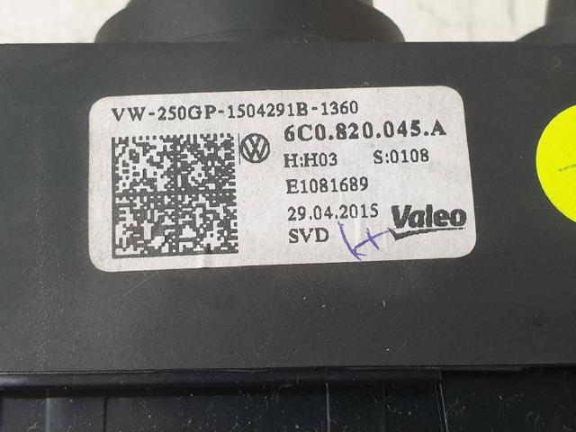 Unidade de controlo dos modos de aquecimento/condicionamento Volkswagen Polo 5 6R1, 6C1