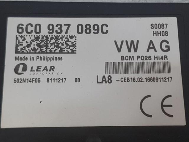 6C0937089C VAG Блок комфорта купить в Тернополь
