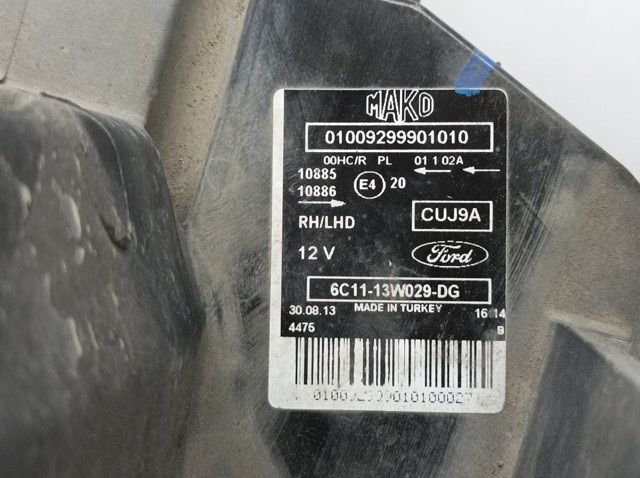 FORD 6C1113W029DG Фара правая в наличии Украина