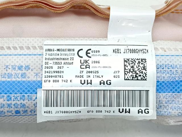 VAG 6F0880742K Подушка безопасности (AIRBAG) шторка боковая правая в наличии Черкассы