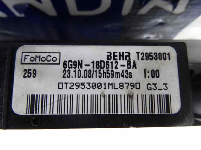 6G9N18D612BA Электроподогреватель воздуха системы отопления салона купить Черкассы