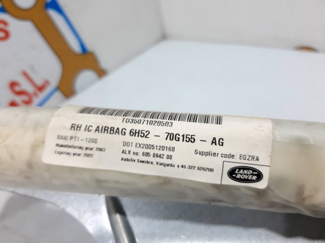 6H5270G155AG LAND ROVER Подушка безопасности (AIRBAG) шторка боковая правая купить в Одесса