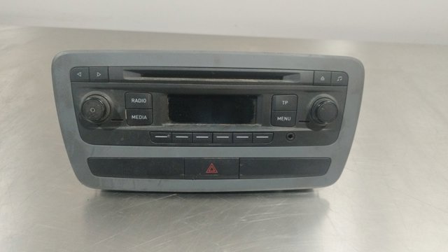 Sistema de áudio / CD rádio para seat ibiza iv 1.2 tdi cfwa W06J0035156