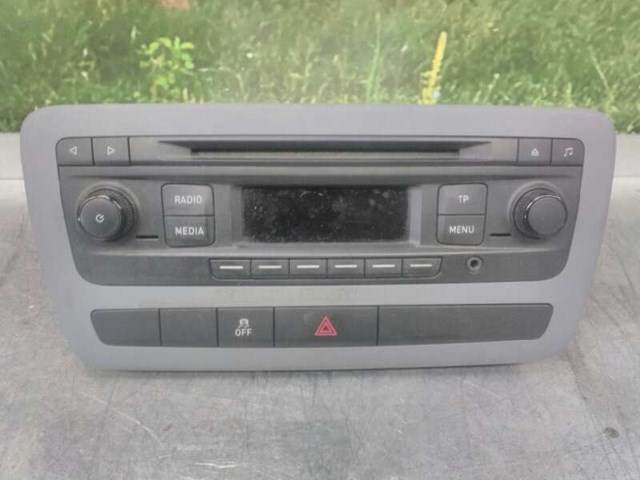 Sistema de áudio / CD rádio para seat ibiza iv st 1.6 tdi cay 6J0035156