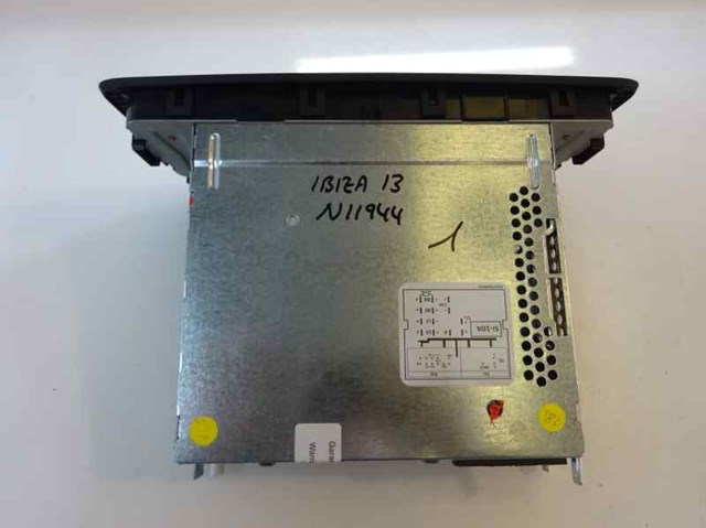 Sistema de áudio / rádio cd para o assento ibiza referência cgpa 6J0035156 BGY