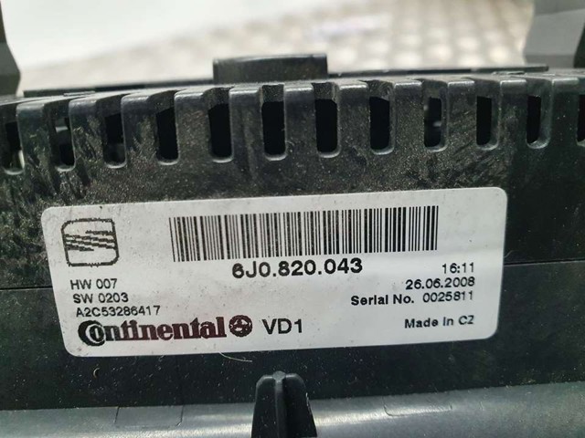VAG 6J0820043 Блок управления режимами отопления/кондиционирования в наличии Павлоград