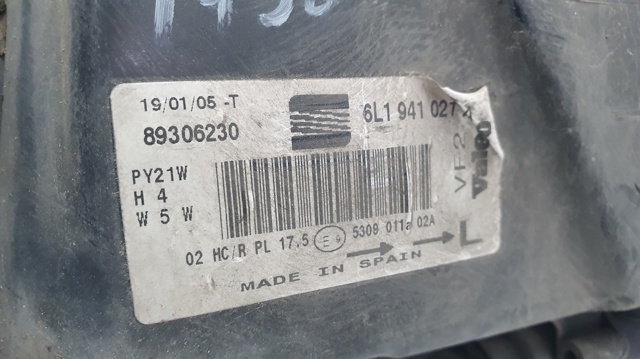 6L1941021A VAG Левая фара купить в Хмельницкий