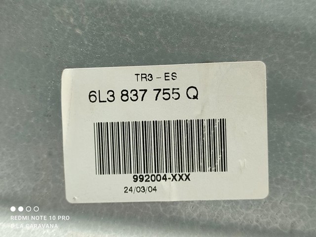 VAG 6L3837755Q Стеклоподъемник передней левой двери в наличии Украина