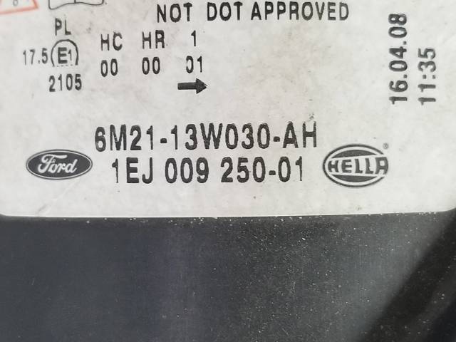 FORD 6M2113W030AH Фара левая в наличии Ирпень