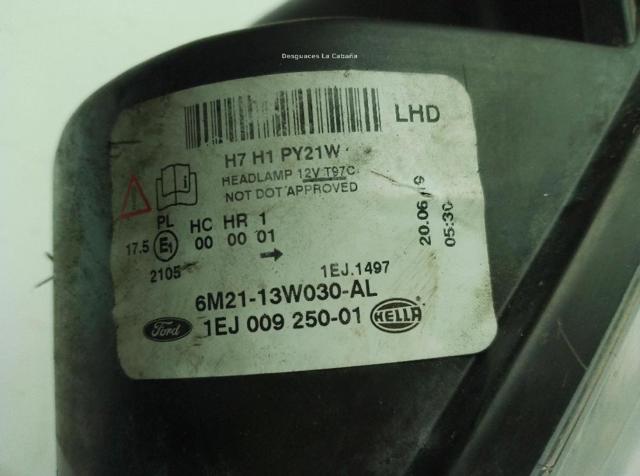 FORD 6M2113W030AL Фара левая в наличии Чернигов