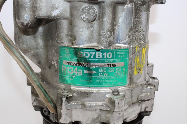 Compressor de ar condicionado para volkswagen polo (6n1) (1996-1999) 100 1.4 16v afh 6N0820803A