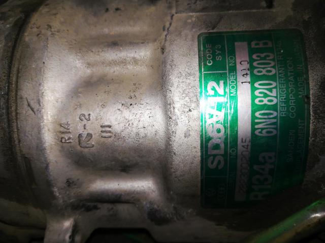 Compressor de ar condicionado para Volkswagen Polo (6N1) (1996-1999) 75 1.6 4motion aee 6N0820803B