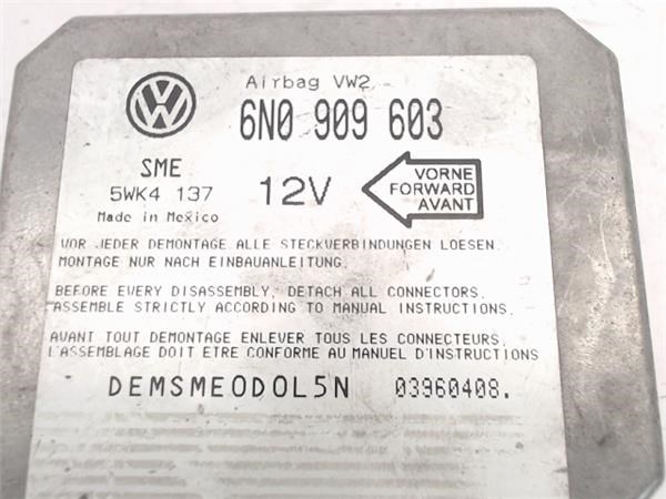 Centralita airbag para volkswagen golf iii (1h1) (1989-1998) 1.9 tdi afn | 6N0909603
