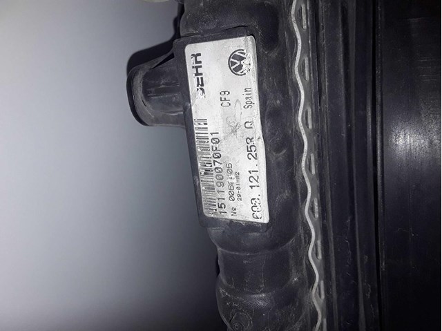 Radiador de água para skoda fabia i 1.4 tdi bnm 6Q0121253R