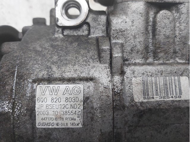 Compressor de ar condicionado para assento Ibiza IV (6J5,6J5) (2008-2010) 1.9 TDI BLS 6Q0820803D