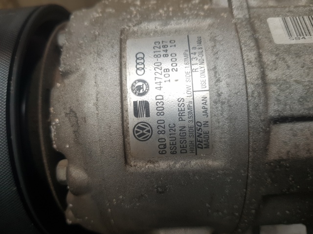 Compressor de ar condicionado para skoda fabia i combi 1.2 bme 6Q0820803D