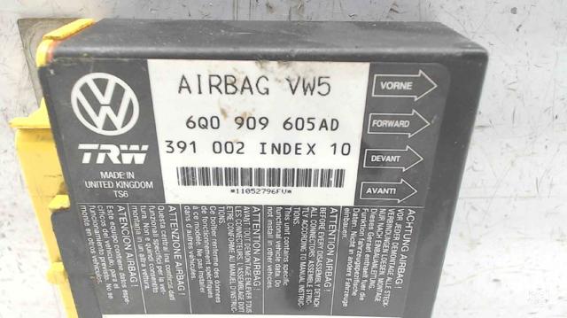 6Q0909605 Модуль-процессор управления подушкой безопасности (ЭБУ AIRBAG) купить Житомир